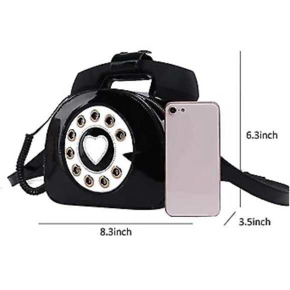 Retro Telephone Crossbody Handbag - Picture 9 of 9